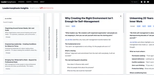 External resources and learn more links for each insight