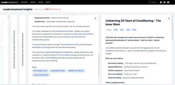 Topic-based filtering and search functionality for insights